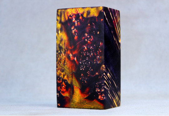 Stabilized Maple Burl Wood Mod Block